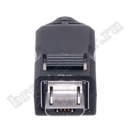 Разъем micro USB, вилка на кабель с корпусом, 5 контактов USB/Mc-SP фото 4