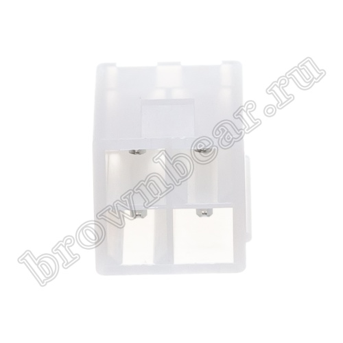 Разъем питания Mini-Fit 4 контакта, вилка на плату, шаг 4,2мм MF-4MA/2 фото 3