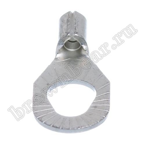 Клемма кольцевая обжимная тип "O" 3.7 - 5.3 мм на провод 0.5 - 1.5 мм², неизолированная, кратно 100шт. TR-1.25-3/5 фото 3