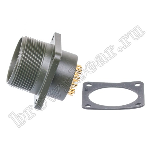 Разъём промышленный круглый MIL-5015 серии MS 17 контактов, вилка на блок фото 3