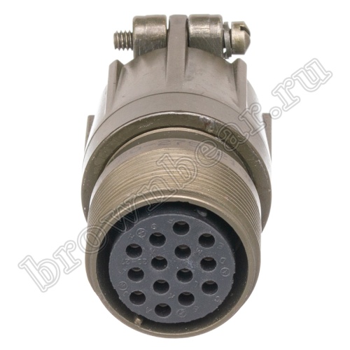 Разъём Amphenol серии MS 14 контактов, розетка на кабель, тип 20, наружная резьба MS3101E-20-27S фото 2