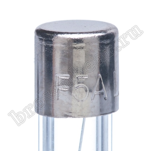 Предохранитель 5х20 мм, цилиндрический, стеклянный, сверхбыстрый, 5А/250В (UFE) фото 4