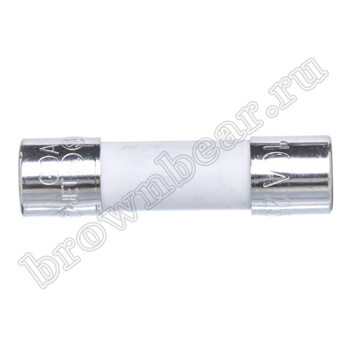 Предохранитель 5х20 мм, цилиндрический, керамический, с задержкой, 10А/250В (GDA) фото 4