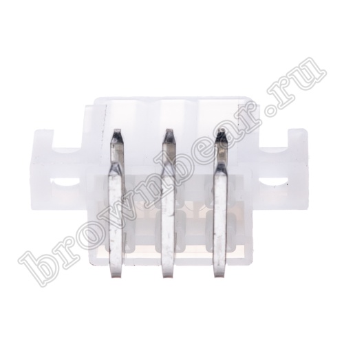 Разъем питания Mini-Fit 6 контактов, вилка на плату, прямой угол, под винты, шаг 4,2мм MF-6MRB фото 4