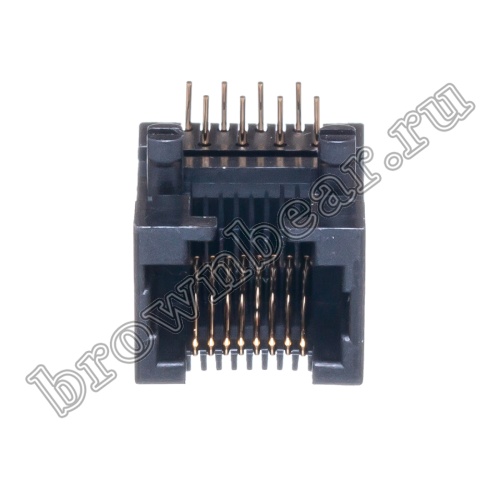Разъём RJ-45 гнездо на плату, 8P8C, тип 4 TJ4-8P8C фото 10