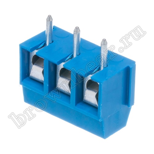 Клеммник винтовой на плату, 3 контакта, 5.0 мм TB-12B фото 6