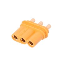 Разъем питания MR30 для АКБ, 3 контакта, розетка на плату MR30PB30-F.G.Y