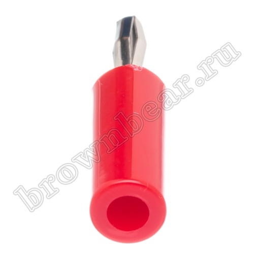 Разъем Banana штекер, тип 3, красный фото 2