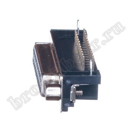 Разъем D-SUB  25 контактов, гнездо на плату, прямой угол  7.2мм, тип 2 DRB-25FA фото 6