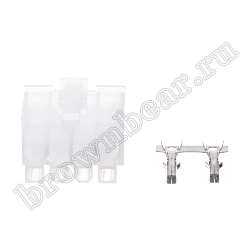 Разъем питания Mini-Fit 8 контактов, гнездо на кабель, шаг 4,2мм MF-8F фото 9