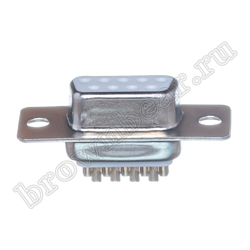 Разъем D-SUB 9 контактов, гнездо на кабель, пайка, тип 2 DB-9F фото 6