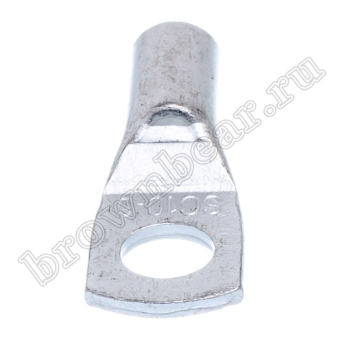 Клемма кольцевая обжимная тип "O" прямоугольная 6.4 мм, на провод 10 мм²,неизолированная TRC-10-6 фото 3