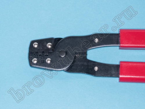 Пресс-клещи (кримпер) для обжима неизолированных клемм и контактов на провод 14-28AWG HT-202A фото 3