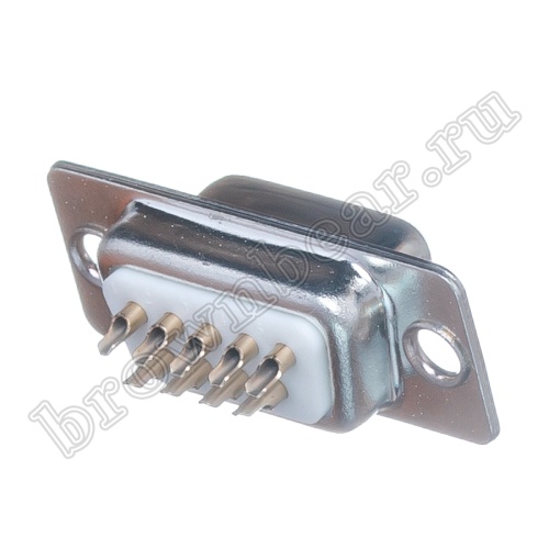 Разъем D-SUB 9 контактов, гнездо на кабель, пайка DB-9F фото 2