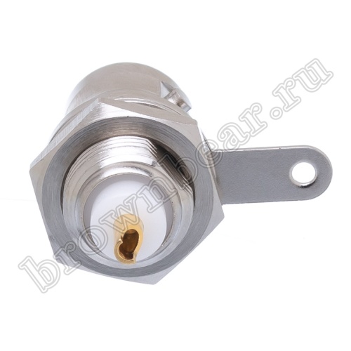 Разъем BNC Amphenol, гнездо на приборный блок, под пайку 112424 фото 5