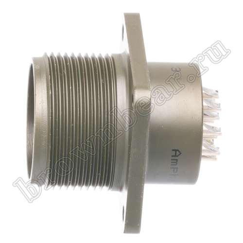 Разъём Amphenol серии MS, 10 контактов, вилка на блок, тип 18, резьбовой MS3102E-18-1P фото 2