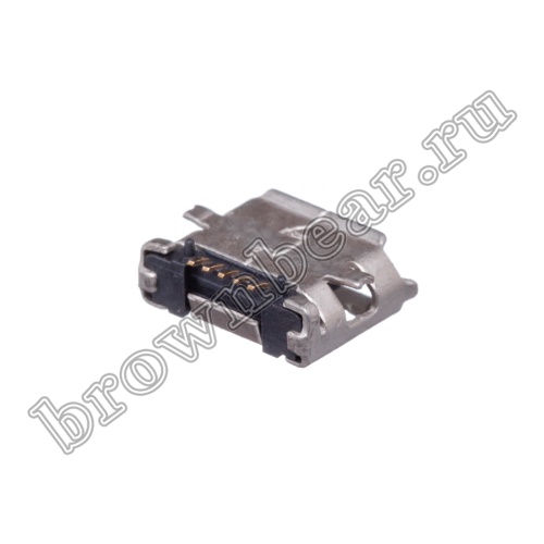 Разъем micro USB, гнездо на плату поверхностный монтаж, 5 контактов, тип 2 USB/Mc-1J/2 фото 3