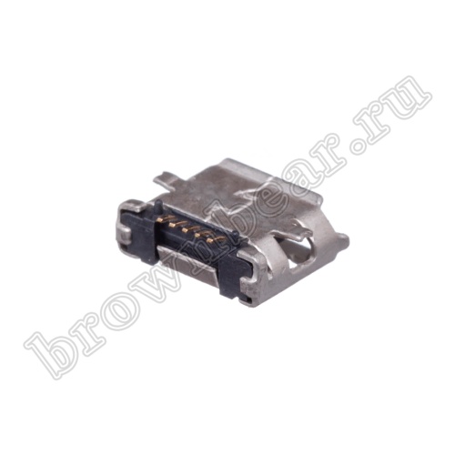 Разъем micro USB, гнездо на плату поверхностный монтаж, 5 контактов, тип 2 USB/Mc-1J/2 фото 3