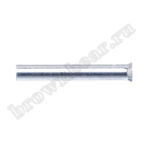 Кабельный наконечник штыревой втулочный НШВ 8 мм, под опрессовку на провод 0.34 мм², упаковка 100шт. TC-0.34-8 фото 2