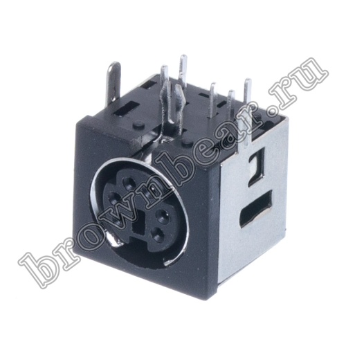 Гнездо mini DIN 6 контактов на плату MDN-6FR