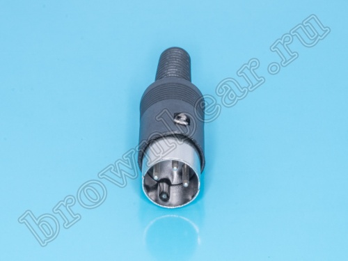 Вилка DIN 3 контакта на кабель DN-3M1 фото 3