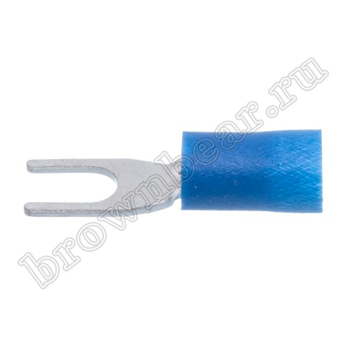 Клемма вилочная обжимная тип "U" 3.7 мм на провод 1.5 - 2.5 мм², изолированная, кратно 100шт. TYI-2-3 фото 6