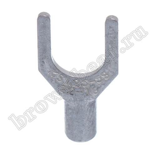 Клемма вилочная обжимная тип "U" 5.3 мм, на провод 0.25 - 1.5 мм², неизолированная , кратно100шт. TY-1.25-5 фото 4