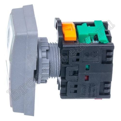 Кнопка управления пуск-стоп, без фиксации, НЗ/НР, зеленая/красная TN2BTW-1AB фото 2