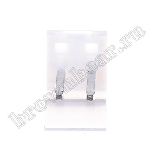 Разъем питания 2 контакта, вилка на плату, шаг 3.96 мм PWL-2 фото 2