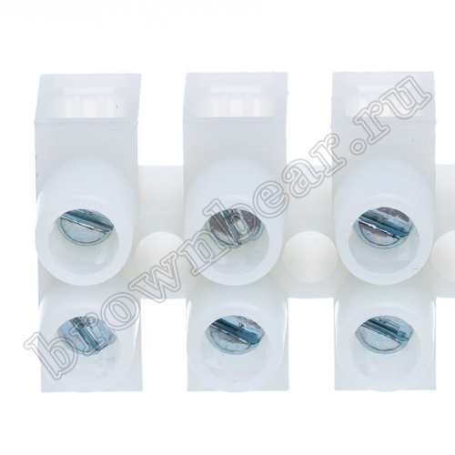 Клеммник ЗВИ зажим винтовой изолированный, 12 пар 1.0 - 4.0 мм² TLB-100-12P фото 3