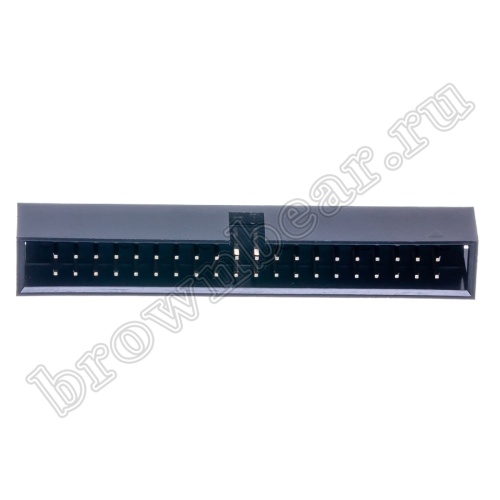 Разъем IDC 2х20 вилка на плату, шаг 2.54мм BH-40 фото 2