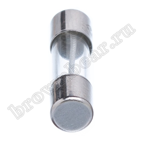 Предохранитель 5х20 мм, цилиндрический, стеклянный, с задержкой, 1А/250В (GSL) фото 3