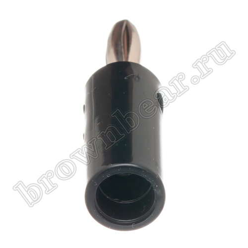 Разъем Banana штекер, тип 1, черный фото 5