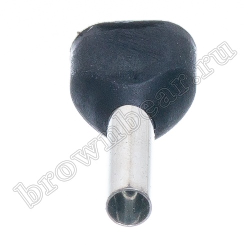 Кабельный наконечник штыревой втулочный изолированный НШВИ2 8 мм, под опрессовку на провод 1.5 мм², упаковка 100шт. TIC2-1.5-8 фото 2