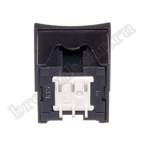 Кнопка мини с фиксацией, красная в черном корпусе PSM2-1-R-B  фото 7