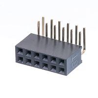 Разъем 2х 6(м) для пайки на плату прям угол