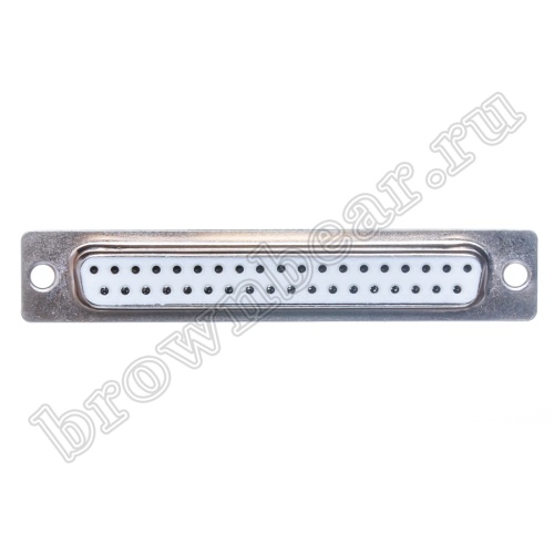 Разъем D-SUB 37 контактов, гнездо на кабель, пайка DB-37F фото 4