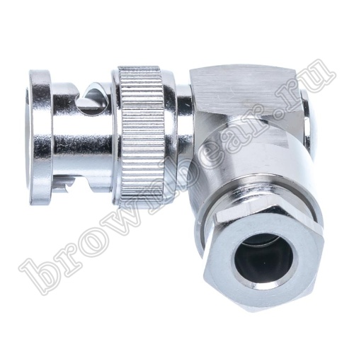 Разъем BNC штекер на кабель RG-58, угловой, пайка BNC-LS58P фото 6