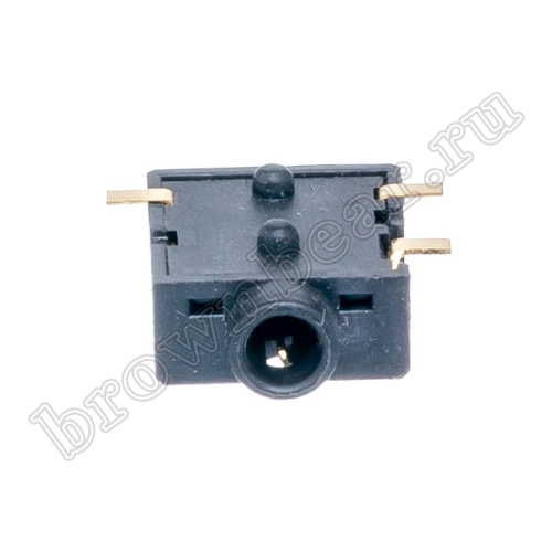 Разъём 2.5мм гнездо mini Jack на плату, поверхностный монтаж, стерео, 3 контакта AUB-35 фото 3