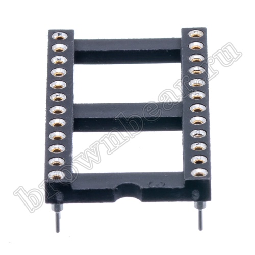 Панелька для микросхем DIP 24 цанговая фото 3