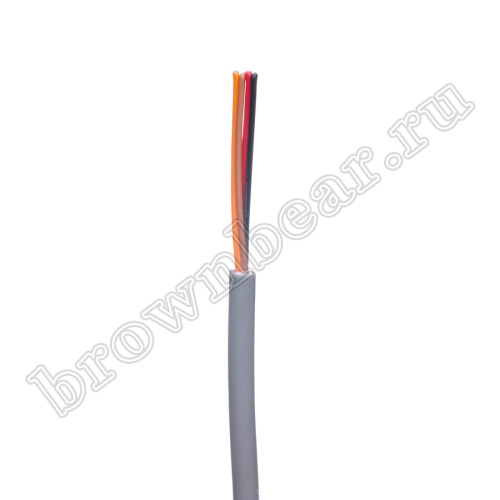Кабель сигнальный коммуникационный 4 провода, 28AWG, бухта 50м, неэкранированный, серый SIN YU фото 2