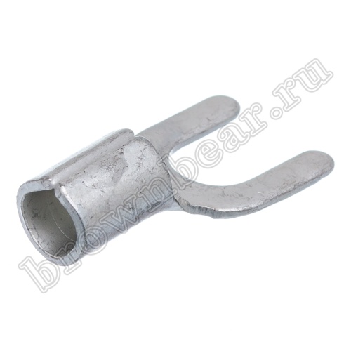 Клемма вилочная обжимная тип "U" 6.4 мм, на провод 10.0 мм², неизолированная, кратно 100шт. TY-8-6 фото 3