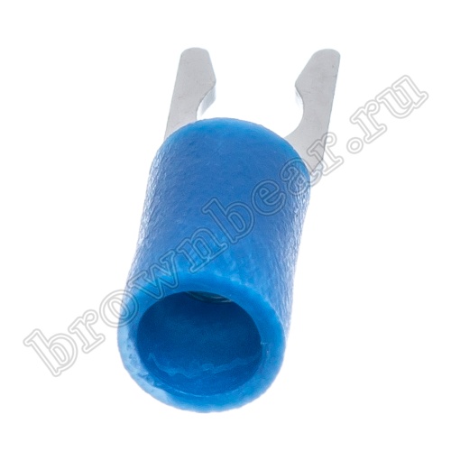 Клемма вилочная обжимная тип "U" 3.7 мм на провод 1.5 - 2.5 мм² с защелкой, изолированная, кратно 100шт. TYLI-2-3 фото 2