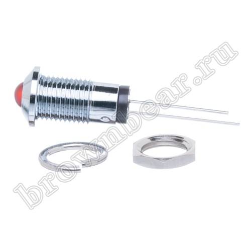 Светодиод в корпусе индикаторный, красный, 12.0 mcd фото 5