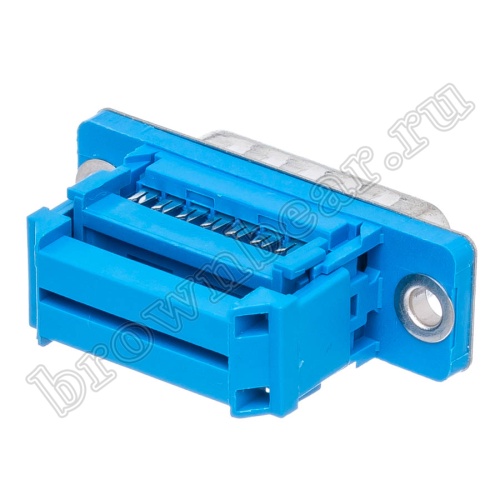 Разъем D-SUB  15 контактов, вилка на плоский кабель DI-15M фото 2