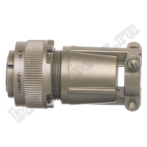 Разъём Amphenol серии MS, 10 контактов, розетка на кабель, тип 18, резьбовой MS3106E-18-1S фото 7