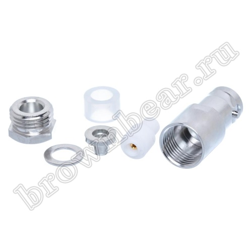 Разъем BNC гнездо на кабель RG-58, под пайку, зажим BNC-S58J фото 5