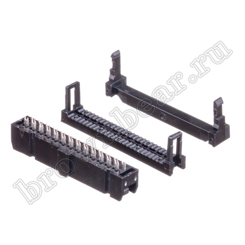 Разъем IDC 2х13 розетка на плоский кабель, шаг 2.54мм IDC-26 фото 6