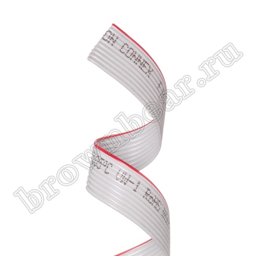 Кабель плоский, шлейф 10 проводников, шаг 1.27 мм
