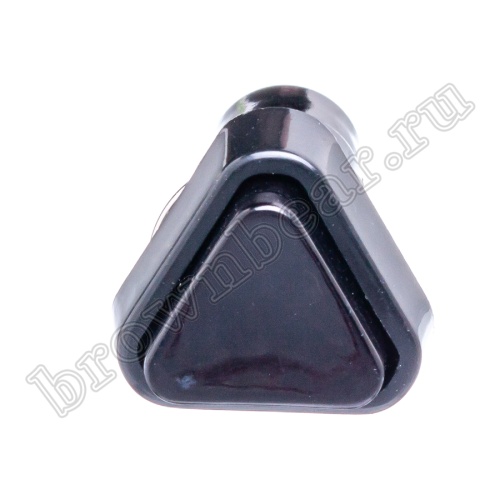 Кнопка без фиксации, треугольная на блок, НР, 220В, черная PSW-6C-B фото 6